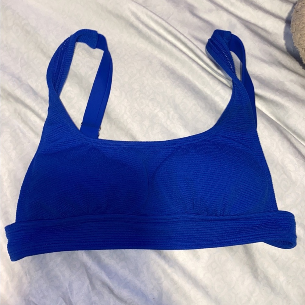 blue bathing suit